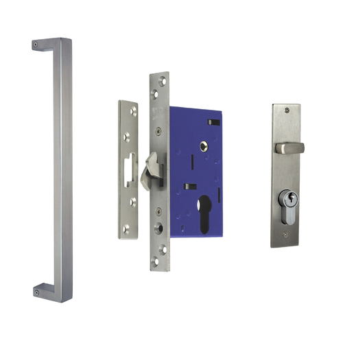 Nidus Ozi-2 Sliding Door Pull Handle Combo 195mm Stainless Steel CSL-O-826-REC-SS