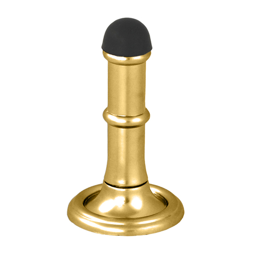 Nidus Type 2 Wall mounted Door Stop 70mm Polished Brass DSWM2-PB