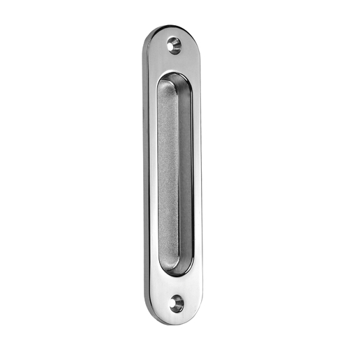 Nidus Contemporary Radius Edge Flush Pull 135mm Polished Chrome FPCRAD-CP