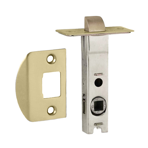 Nidus Tubular Latch 60mm Backset Polished Brass LATTUBR-PB