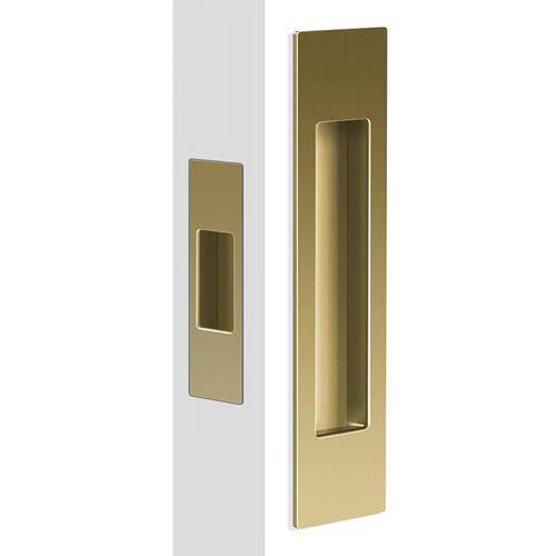 Mardeco 'M' Series Flush Pull Passage Set Satin Brass BRS8008/Set