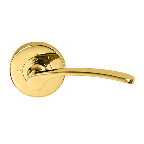 Nidus Capri Door Lever Handle Privacy Set Polished Brass M-CAPPRI-PB