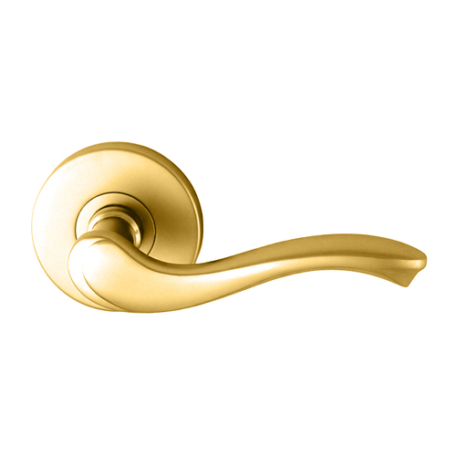 Nidus Mediterranean Roma Door Handle Passage Set Polished Brass MROMPAS-PB