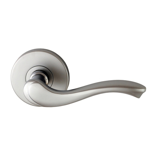 Nidus Mediterranean Roma Door Handle Passage Set Satin Chrome MROMPAS-SC