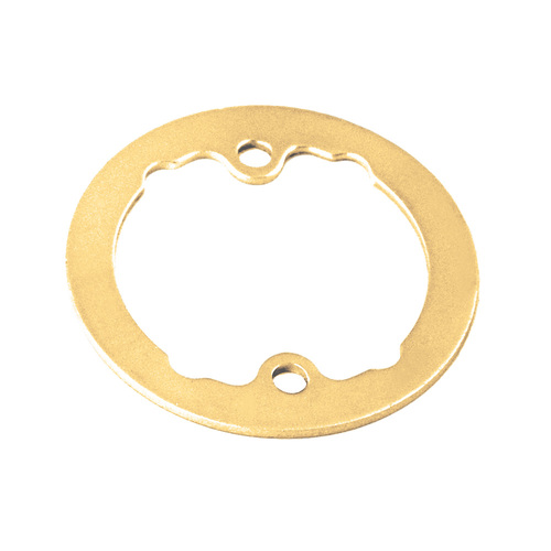 Nidus Spacer Rings Round for Door Handle 54mm Hole Polished Brass Pair MSPACERTG