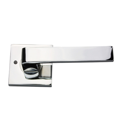 Nidus Turin Door Lever Square Privacy Set Polished Chrome MT-SQ-PRI-CP