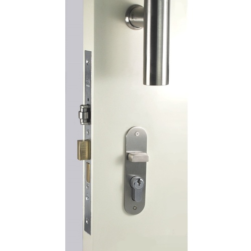 Nidus OZI 3 Roller Mortice Door Lock Combo Radius CRL-804-OR-RAD-SS Right Hand