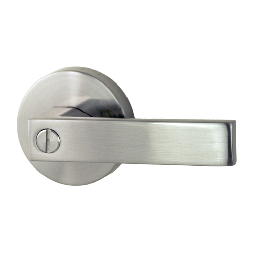 Nidus Lonsdale Door Lever Round Privacy Set Brushed Nickel P-L-PRI-BN