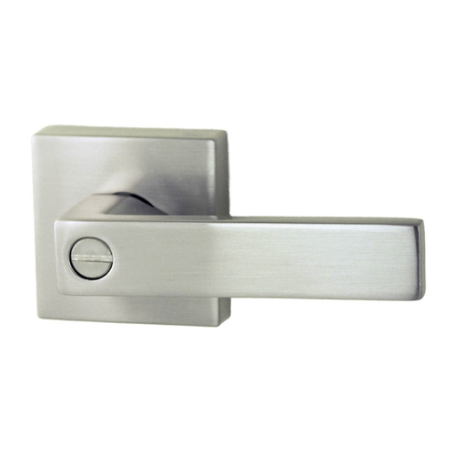 Nidus Lonsdale Square Door Handle Privacy Set Brushed Nickel P-L-SQ-PRI-BN-V
