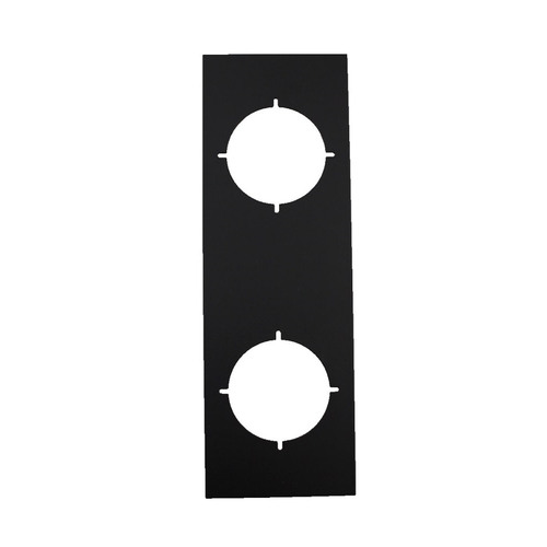 Nidus Lonsdale Entrance Trim Plate Square 240x80mm Matt Black P-L-SQ-TRIM-BL-V