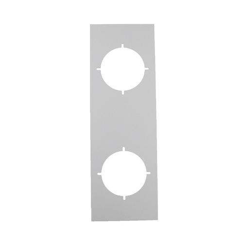 Nidus Lonsdale Entrance Trim Plate Square 240x80mm Polished Chrome P-L-SQ-TRIM-CP-V