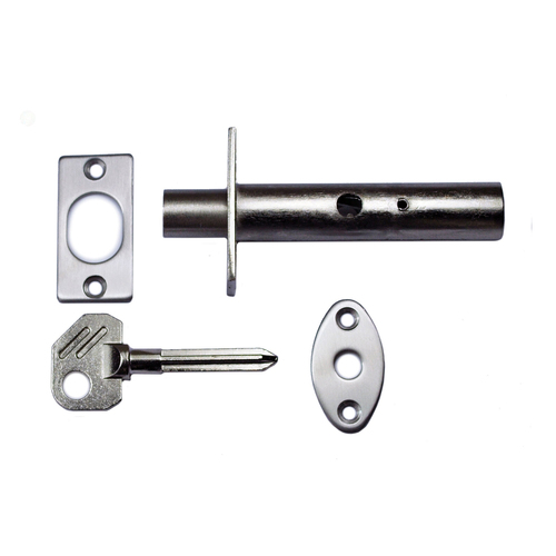 Nidus Security Auxiliary Door Bolt with Key Stainless Steel SDB-SS