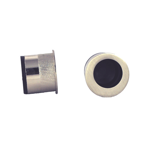 Nidus Flush Finger Pull Cavity Sliding Door Brushed Nickel FINGERPULL-RD-BN