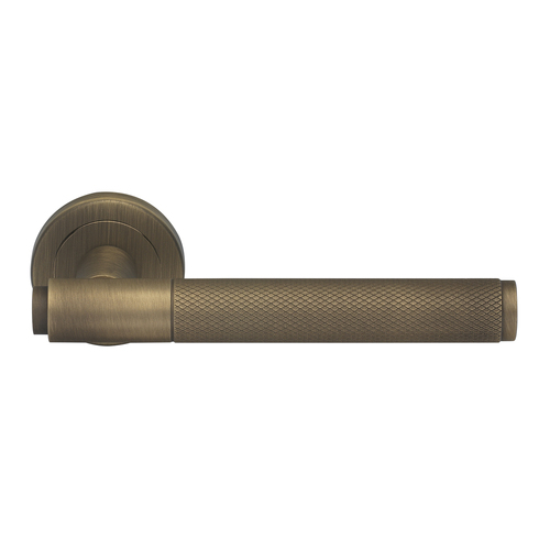Manital Syntax Knurled Door Handle Lever Passage Set Brushed Bronze Matt SY5F-BGO
