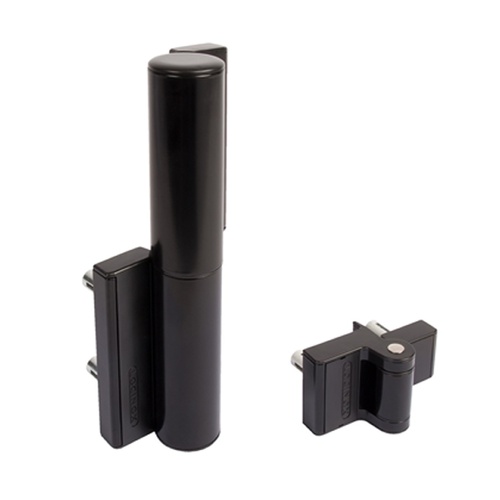 Locinox Tiger Compact Hydraulic Hinge and Gate Closer in One Matt Black P00008665-9005