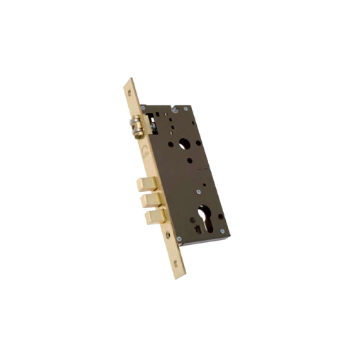 Parisi Double Throw Cylinder Deadbolt with Adjustable Roller 45mm Satin Chrome 220245SC