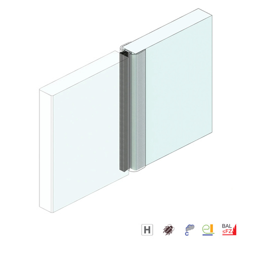 Raven RP103 Astragal Meeting Stile Seal 3000mm Translucent A1033000