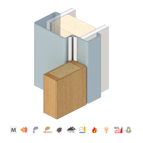 Raven RP120 Batwing Perimeter Seal Fire Rated 3000mm White A120W3000