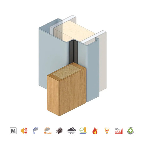 Raven RP120 Batwing Perimeter Seal Fire Rated Black - Available in Various Sizes