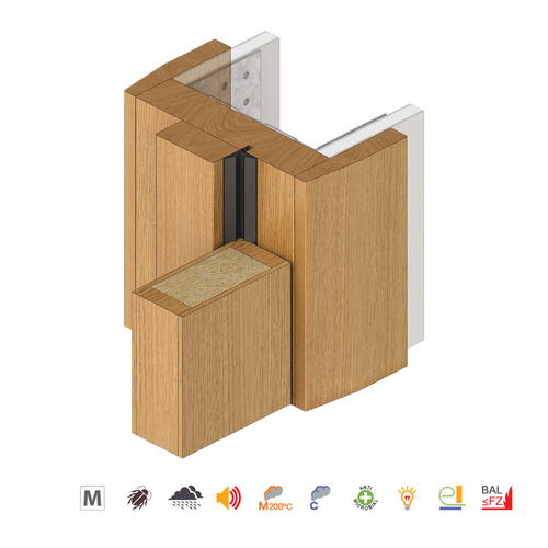 Raven RP134 Meeting Stile Seal Long Single Door Set Black A134LS