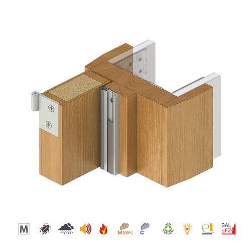 Raven RP78Si Door Perimeter Seal 3000mm Silver Anodised A78SIC3000