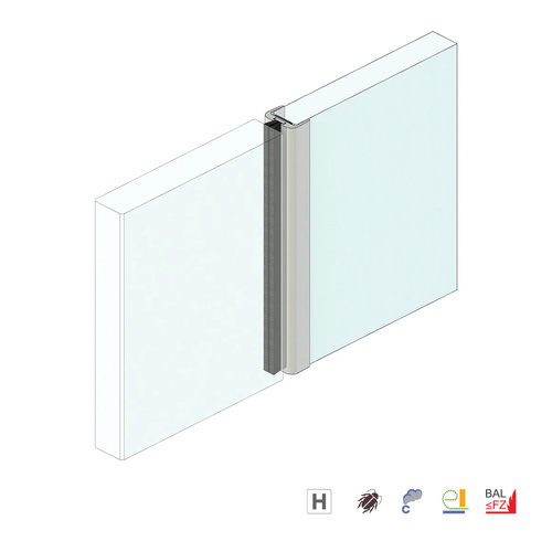 Raven RP79 Astragal Meeting Stile Seals 3000mm Silver Anodised A79C3000