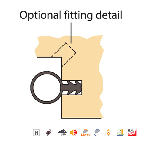 Raven RP520 Meeting Stile Seals - Available in Various Finishes