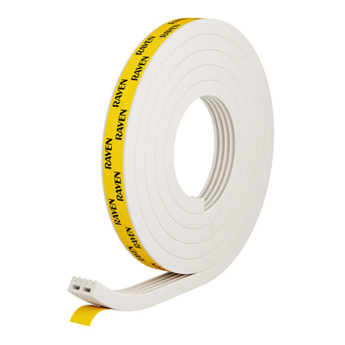 Raven RP108 Multi-Use Self Adhesive Rubber Sealing Strip 2000mm White R108W