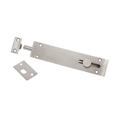 Scope Reverse Barrel Bolt with Screw 200mm Satin Stainless BB14.200SS