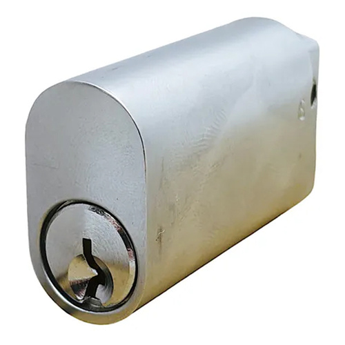 Lockton Extended Oval Cylinder Keyed Alike 50mm Satin Chrome 410/50-SC-KA1
