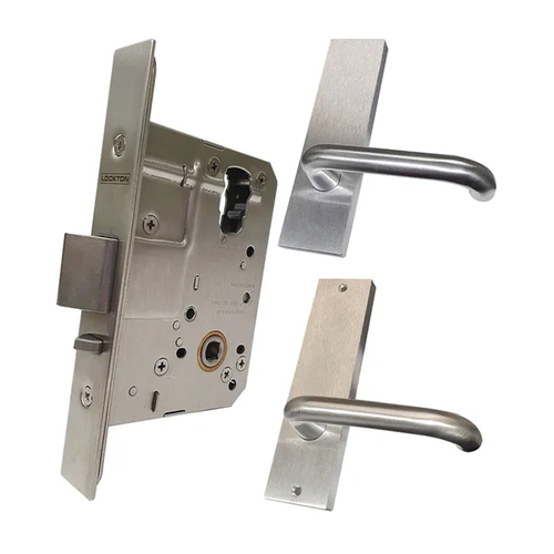 Lockton Passage Standard Mortice Lock Kit with Lever Set Satin Chrome ML60-KIT3