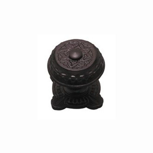 Restocking Soon: ETA End  June - Superior Brass Centre Door Knob Square Black 86mm 2004