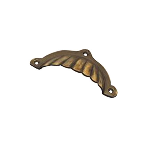 Superior Brass Fluted Drawer Pull 100mm Antique Copper 23084
