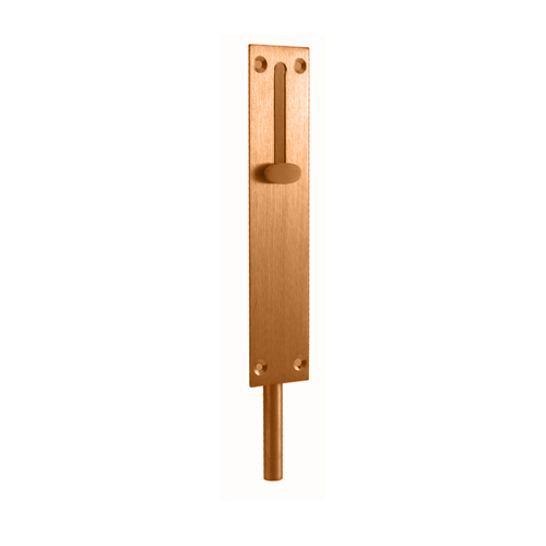 Restocking Soon: ETA End  July - Austyle Flush Barrel Bolt Flat Keeper 150x32mm Antique Copper 25179