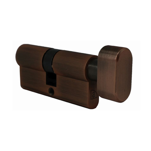 Austyle Euro Cylinder Thumb Turn 5 Pin 65mm Antique Copper 29145