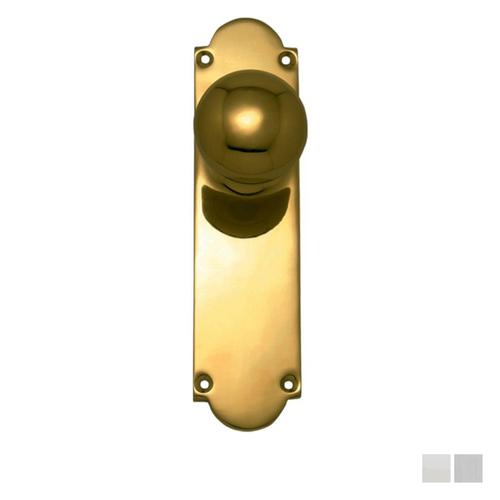 Superior Brass Victorian Knob on Longplate Passage Set - Available in Various Finishes