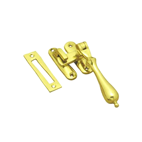 Superior Brass Window Casement Fastener 100mm Polished Brass 3063