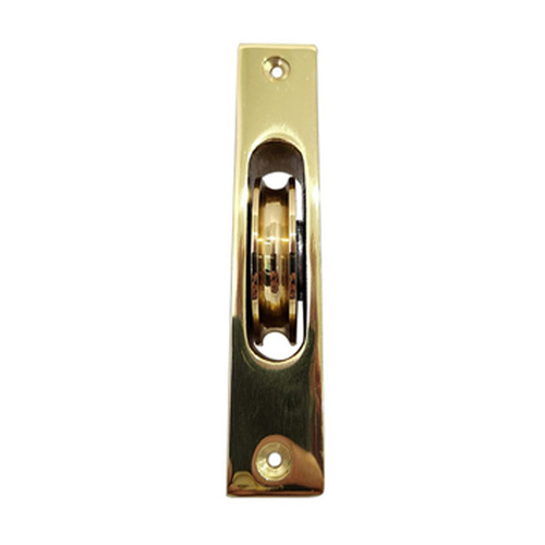 Superior Brass Sash Cord Pulley 125mm Polished Brass 3114