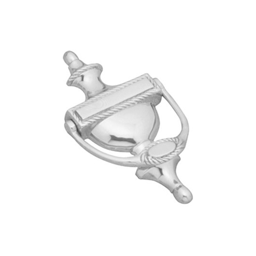 Restocking Soon: ETA End June - Superior Brass Georgian Door Knocker 165mm Chrome Plate 33184