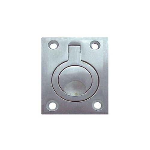 Restocking Soon: ETA End May - Superior Brass Flush Ring Pull 62x45mm Polished Stainless Steel 33747