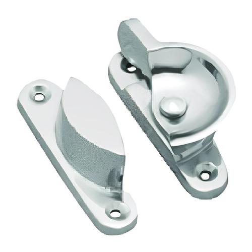 Superior Brass Window Sash Fastener Fitch 65mm Polished Chrome 34036