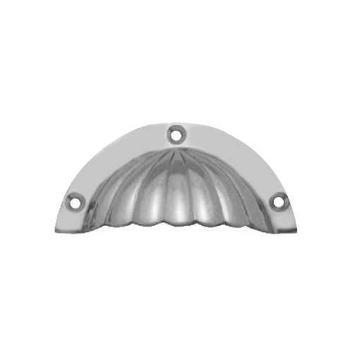 Restocking Soon: ETA Early September - Superior Brass Cabinet Drawer Pull 90mm Chrome Plate 35606