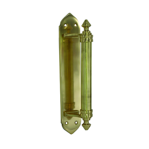 Superior Brass Classic Heritage Style Door Entrance Pull Handle Polished Brass 4253