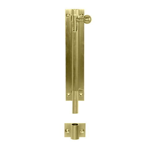 Austyle Door Barrel Bolt 25mm Throw 150x32mm Polished Brass 4269