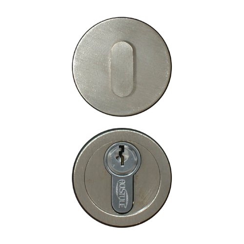 Austyle Euro Round Escutcheon and Snib 45mm Satin Chrome 43737