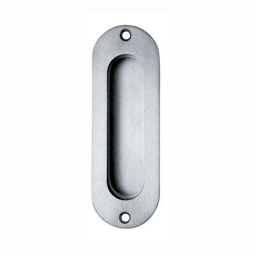 Austyle Oval Flush Pull Face Fixed 120x40mm Satin Stainless Steel 43740
