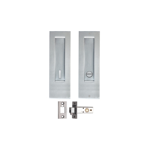Austyle Flush Pull Sliding Door Privacy Bathroom Satin Stainless Steel 43754P