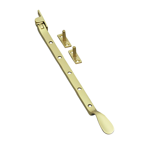 Restocking Soon: ETA Mid August - Superior Brass Window Casement Stay 200mm Polished Brass 4419