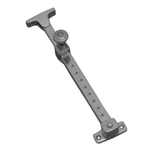 Superior Brass Window Casement Stay Telescopic Multi-position Pin Locking 300mm Satin Chrome 44192