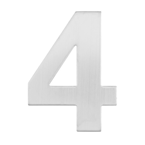 Austyle Architectural Numeral Number 4 Stainless Steel 48914